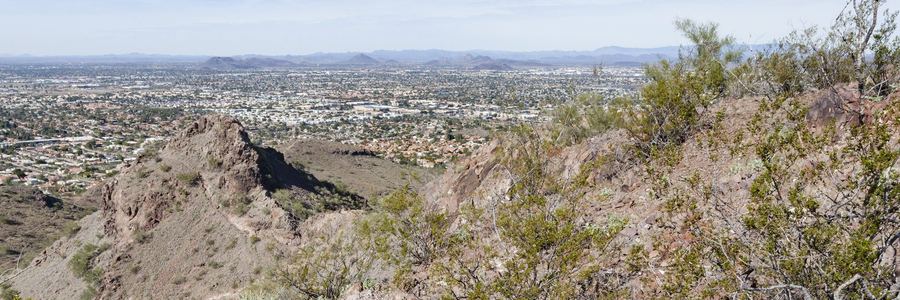 View over Moon Valley from the top of Lookout Mountain