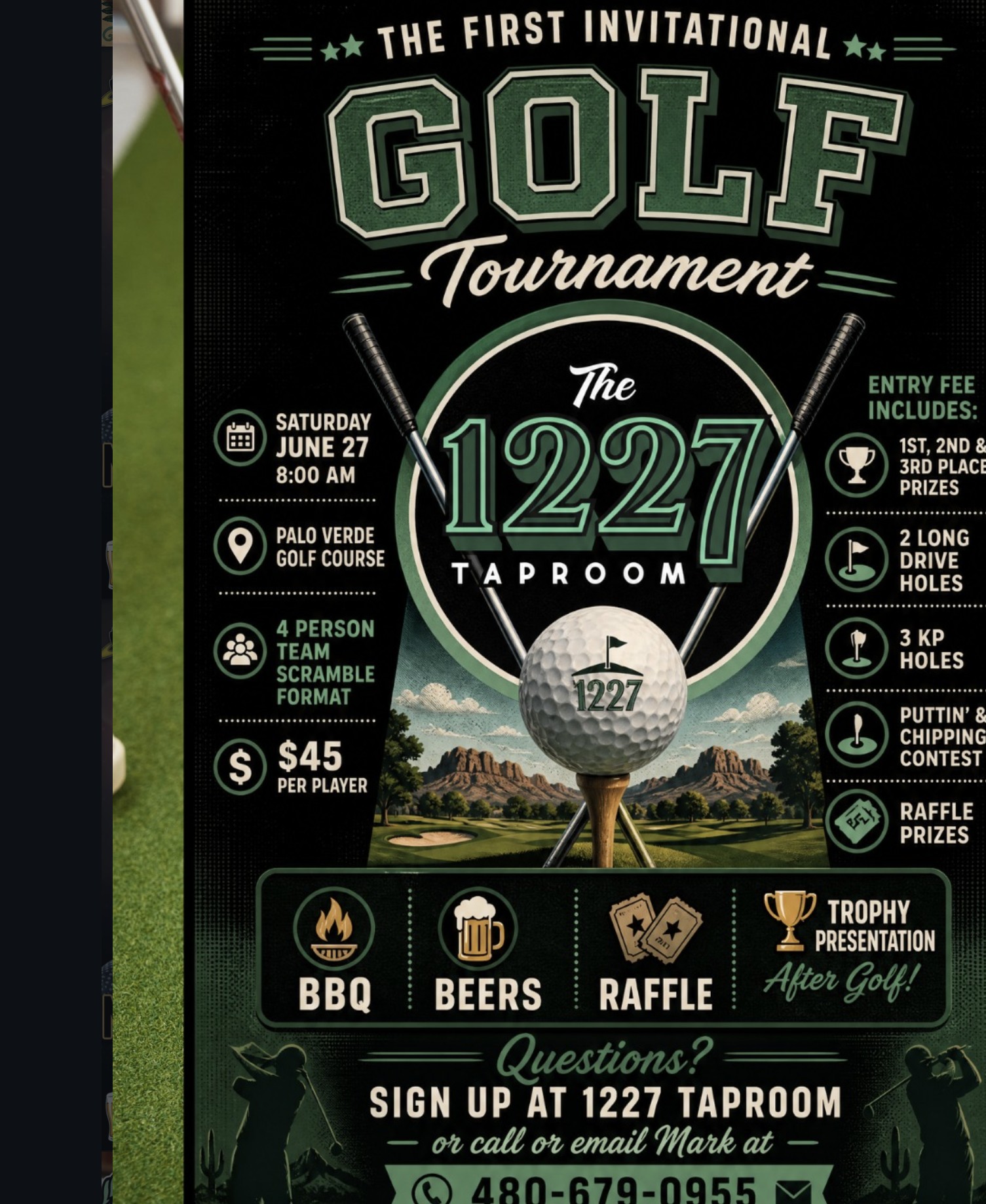A Huge Turnout for The 1227 Taproom's First Golf Tournament