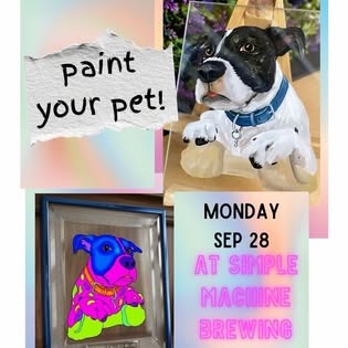 Paint Your Pet at Simple Machine Brewing
