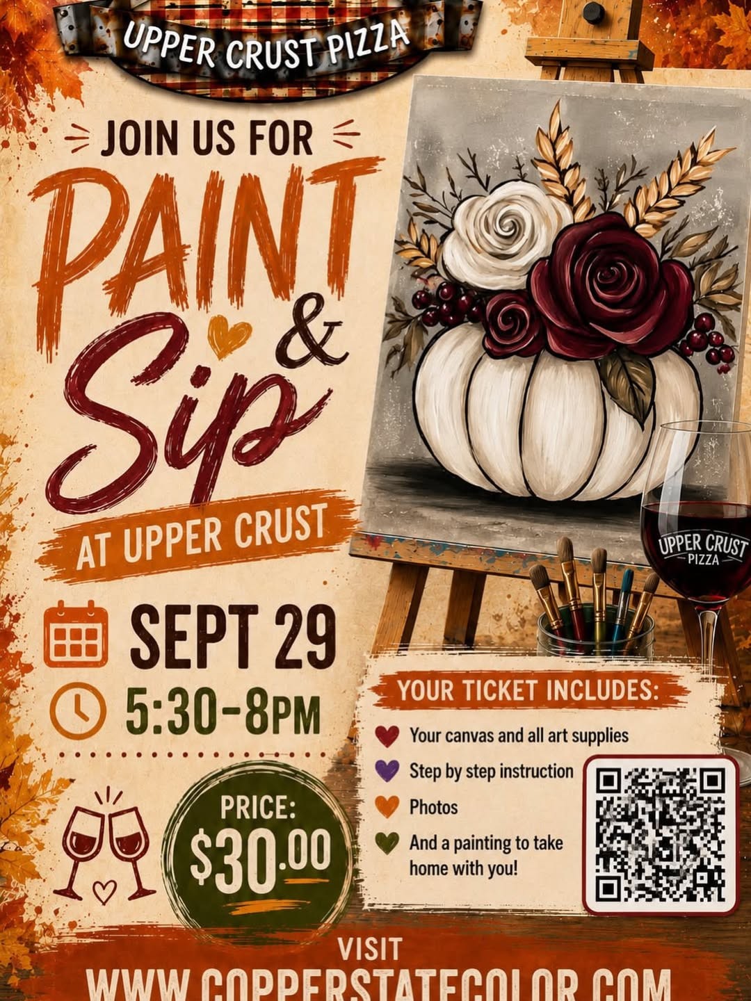 Paint & Sip at Upper Crust