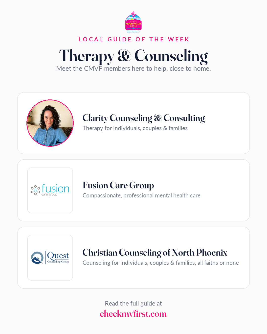 Therapy and Counseling in Moon Valley