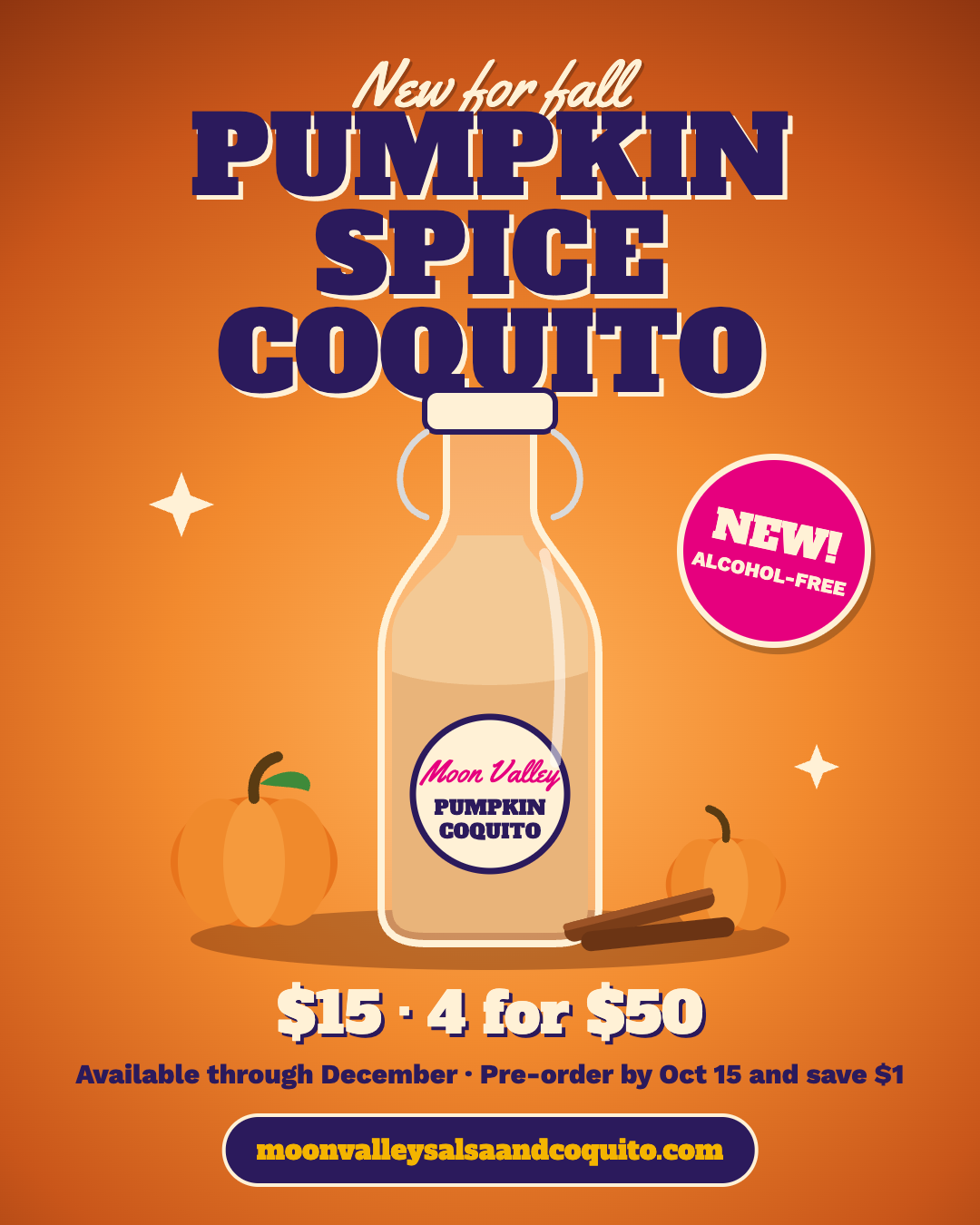 Pumpkin Spice Coquito Has Arrived in Moon Valley