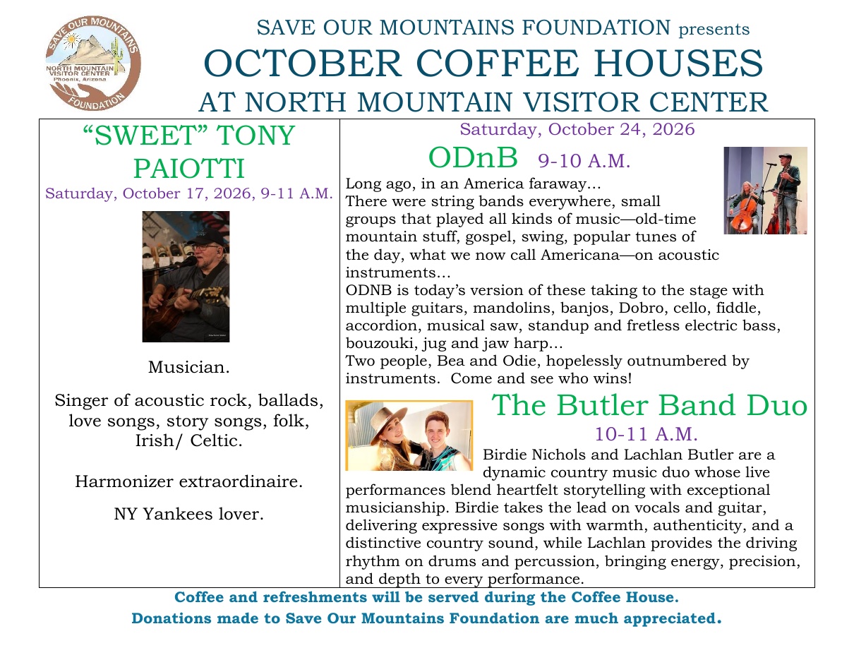 October Coffee House: ODnB and The Butler Band Duo